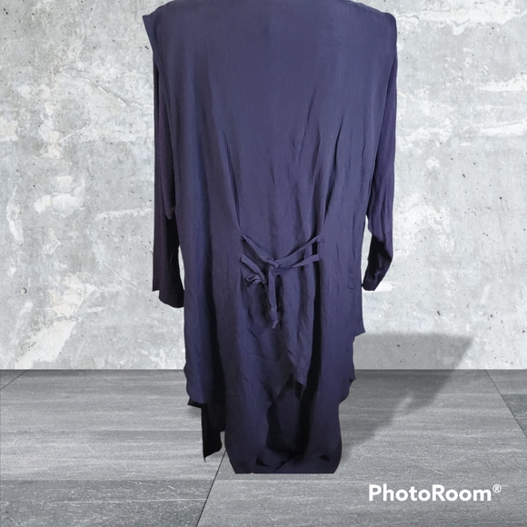 Vintage Chez California By Tandy Navy 2 Piece Made In the USA Size 16W - Picture 2 of 12